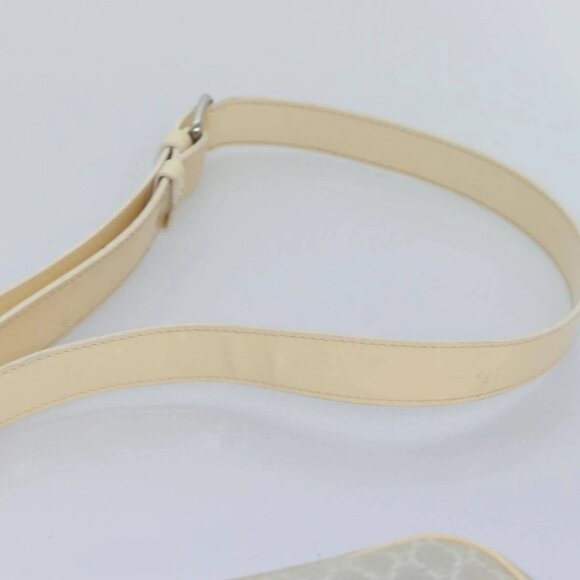 CELINE Macadam Canvas Shoulder Bag Gray Auth - Picture 7 of 16